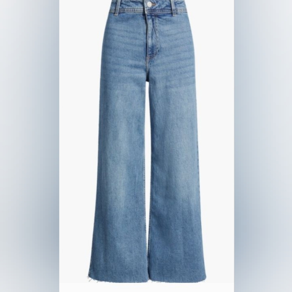 Mango Catherine Light Blue Flare Jeans Size 2 - Picture 5 of 12